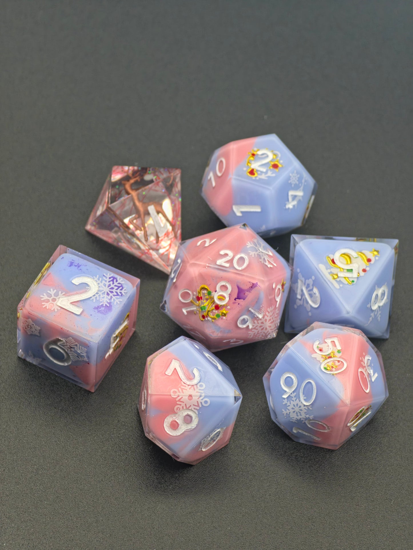 Frosted Stag – Collector Christmas Dice Set (7pc)