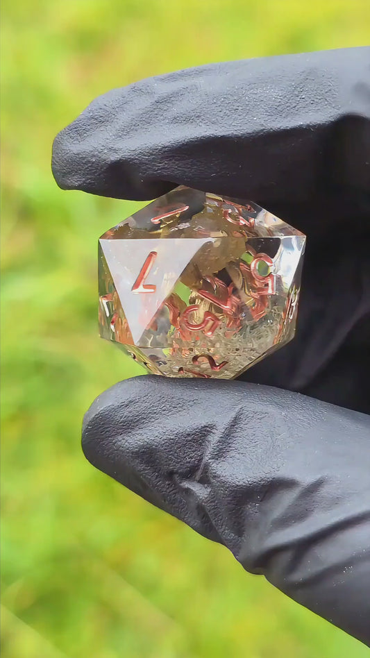 Aschekrone – Goldener Phönix D20 (28 mm)