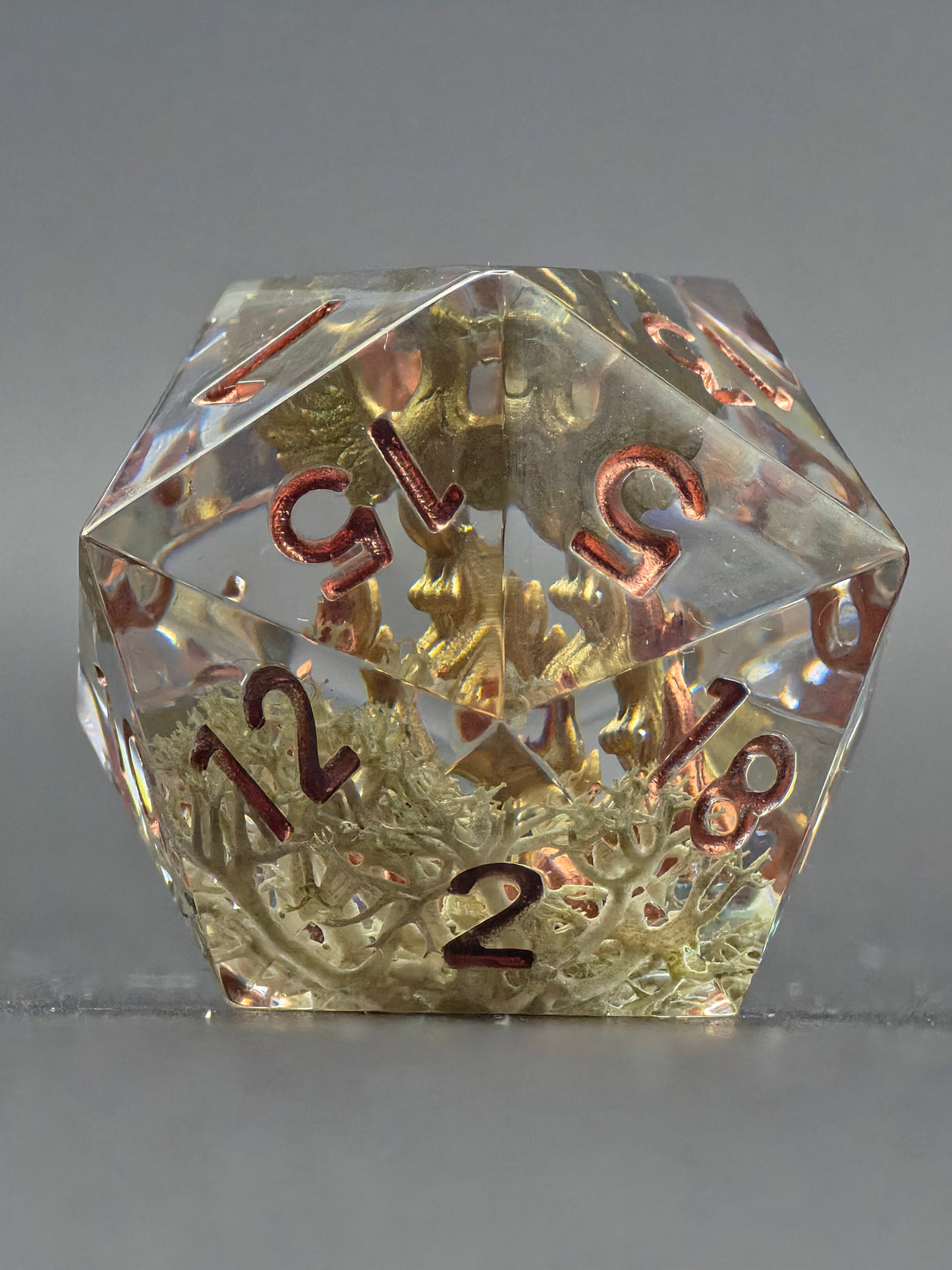 Aschekrone – Goldener Phönix D20 (28 mm)