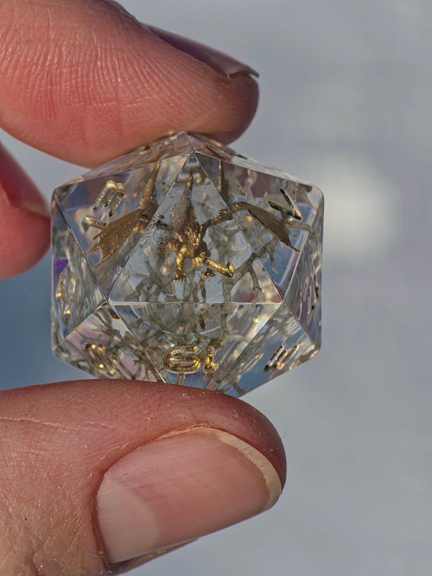 Würfelset „Hort der Uralten Drachen“ – Handgemachtes Resin Dice Set mit Drachen- & Ei-Dioramen | DnD TTRPG Würfel