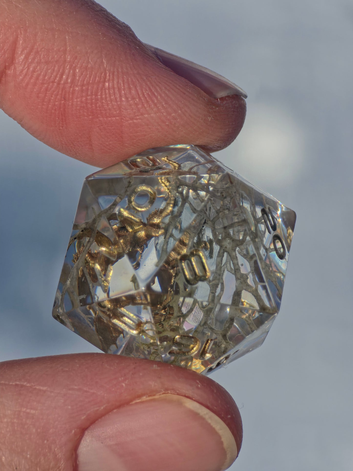 Würfelset „Hort der Uralten Drachen“ – Handgemachtes Resin Dice Set mit Drachen- & Ei-Dioramen | DnD TTRPG Würfel