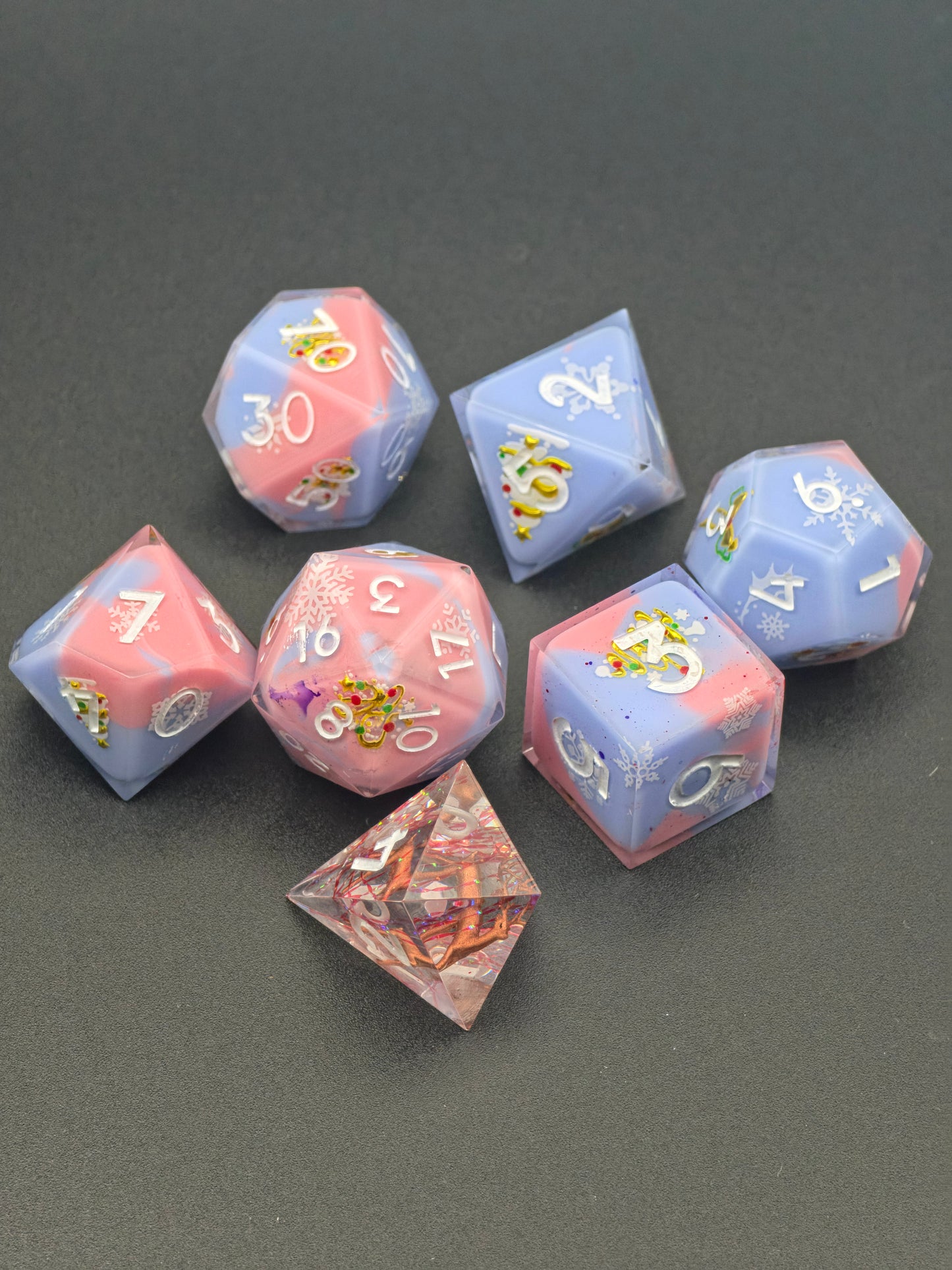 Frosted Stag – Collector Christmas Dice Set (7pc)